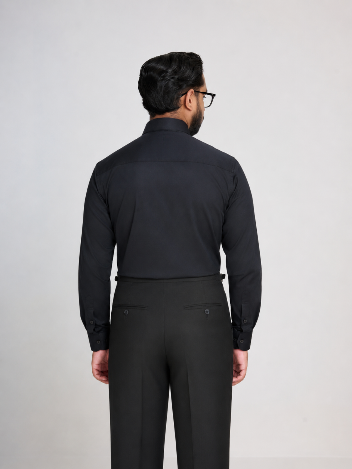 Black Point Collar Formal Shirt