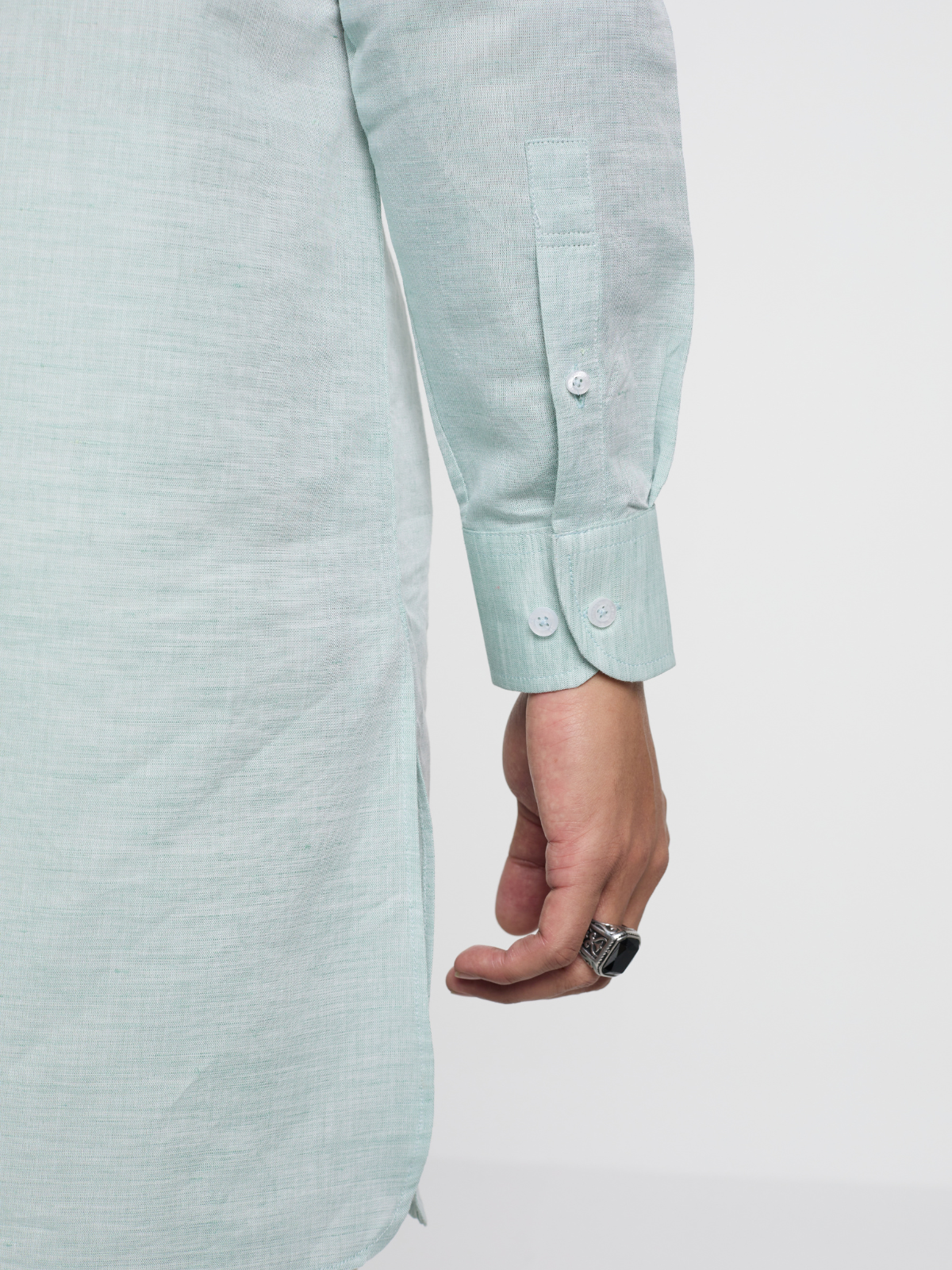 Mint Button Down Kurta