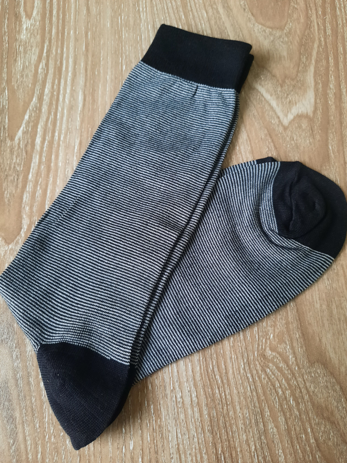 Navy Mini Stripe Socks