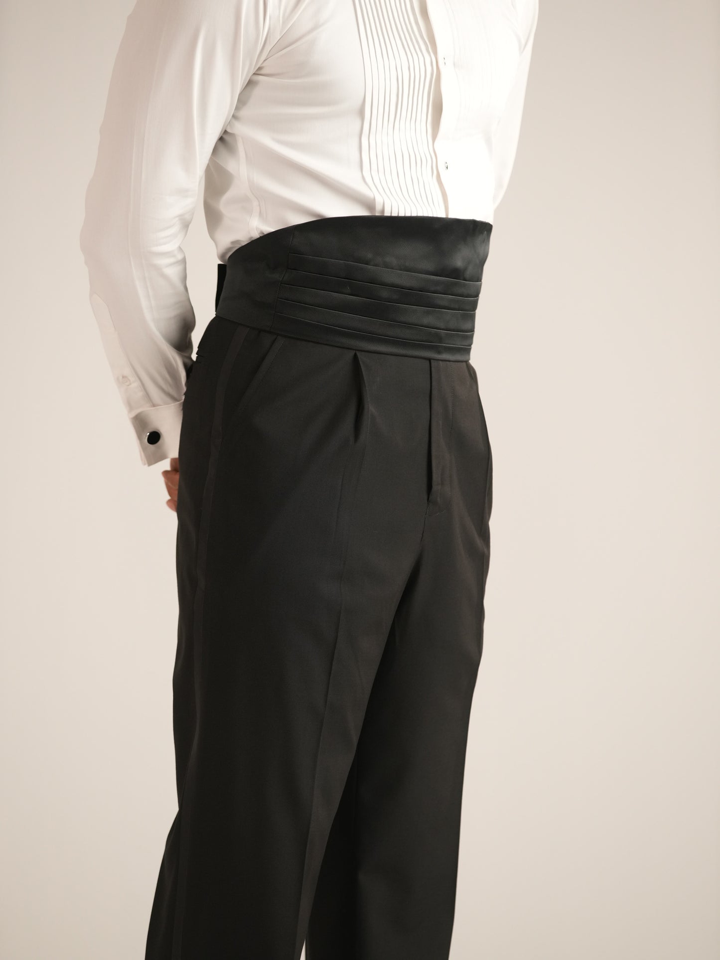 Black Satin Cummerbund