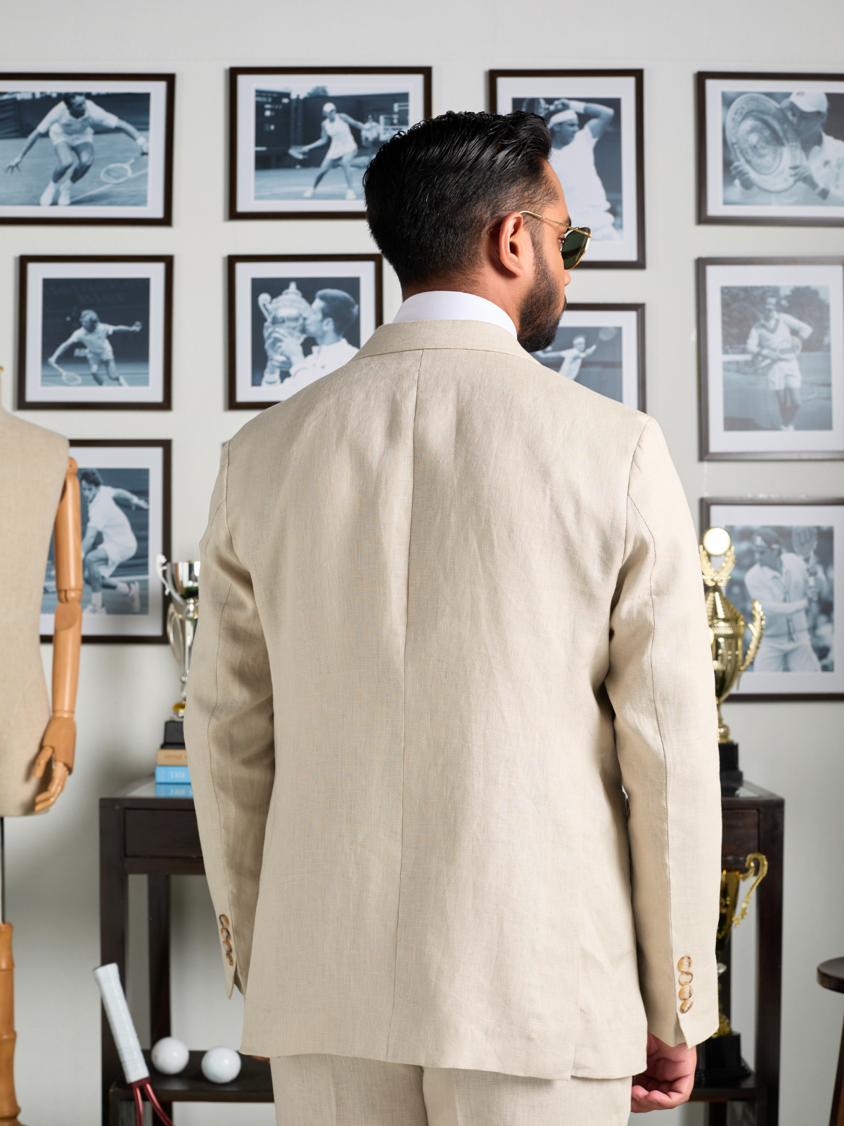Cream Cotton Blazer