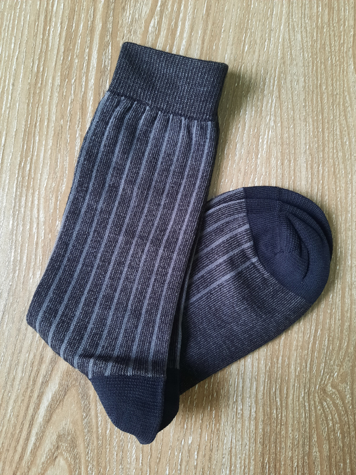 Charcoal Stripe Socks