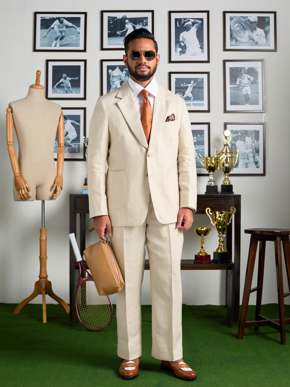 Cream Cotton Blazer