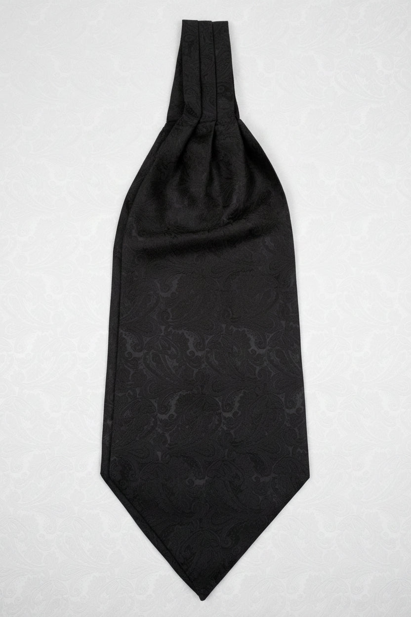 Black Paisley Ascot