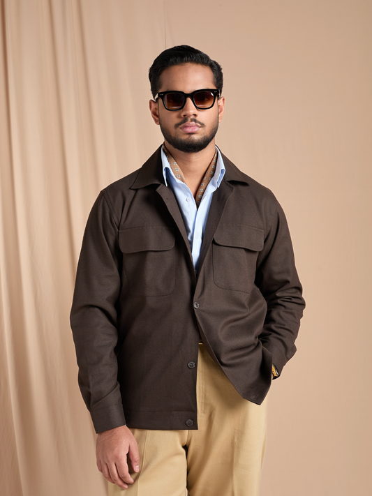 Dark Brown Shacket