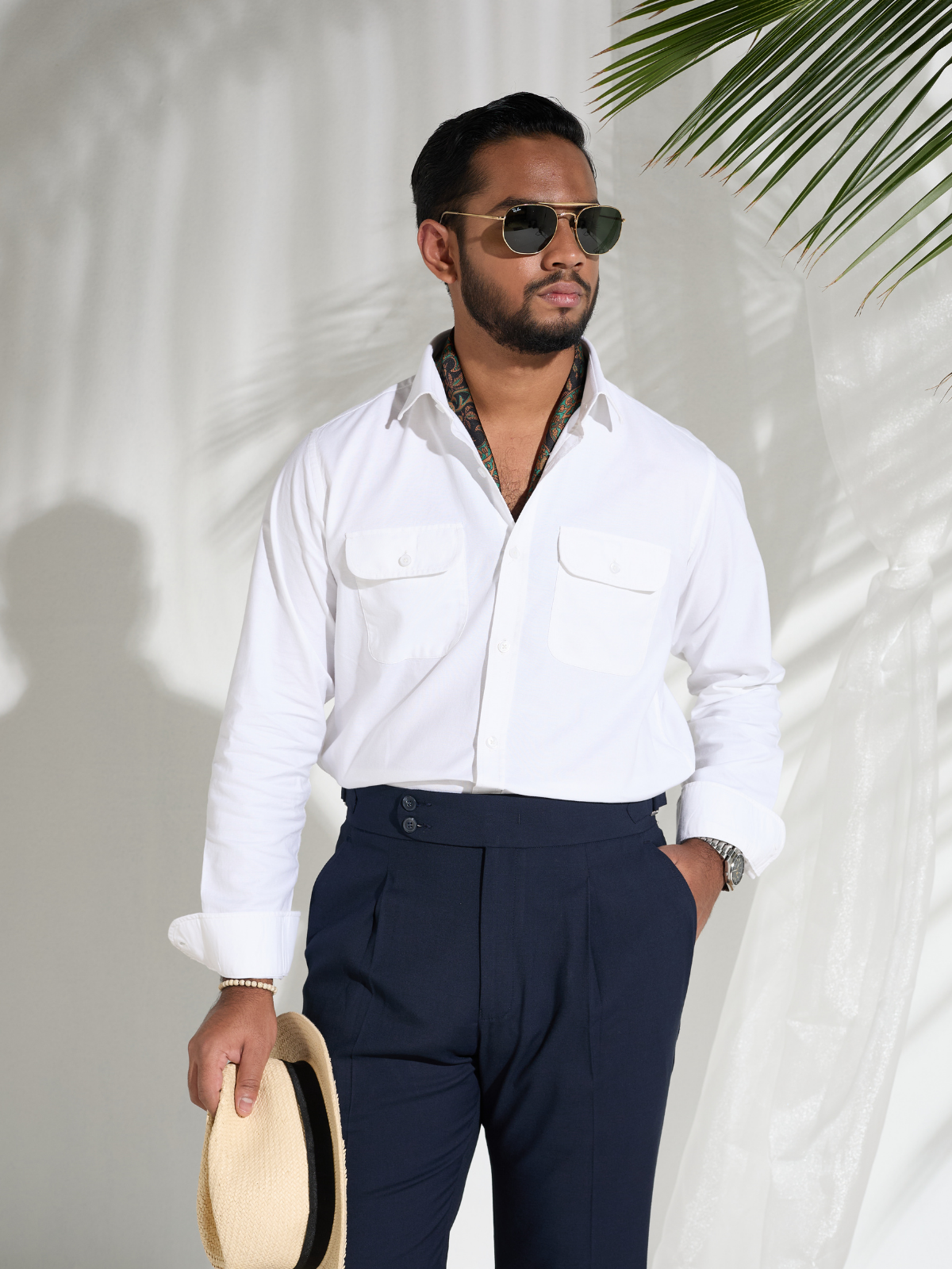 White Safari Shirt