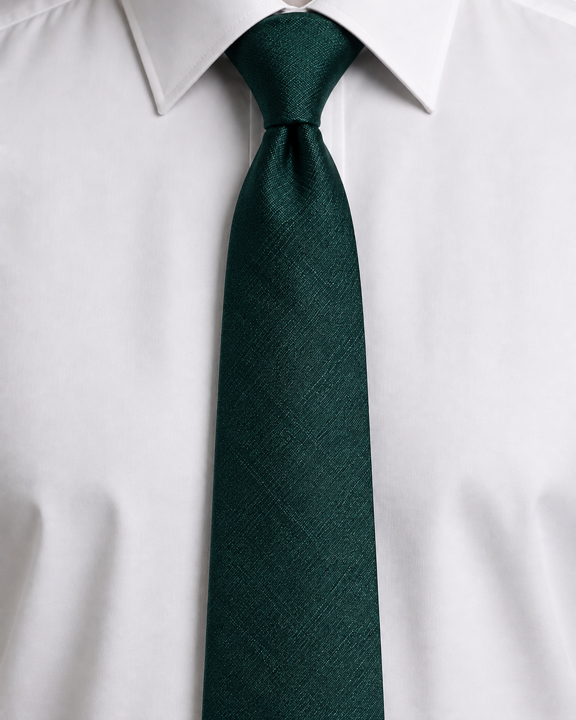 Emerald Weave Tie – Deep Green