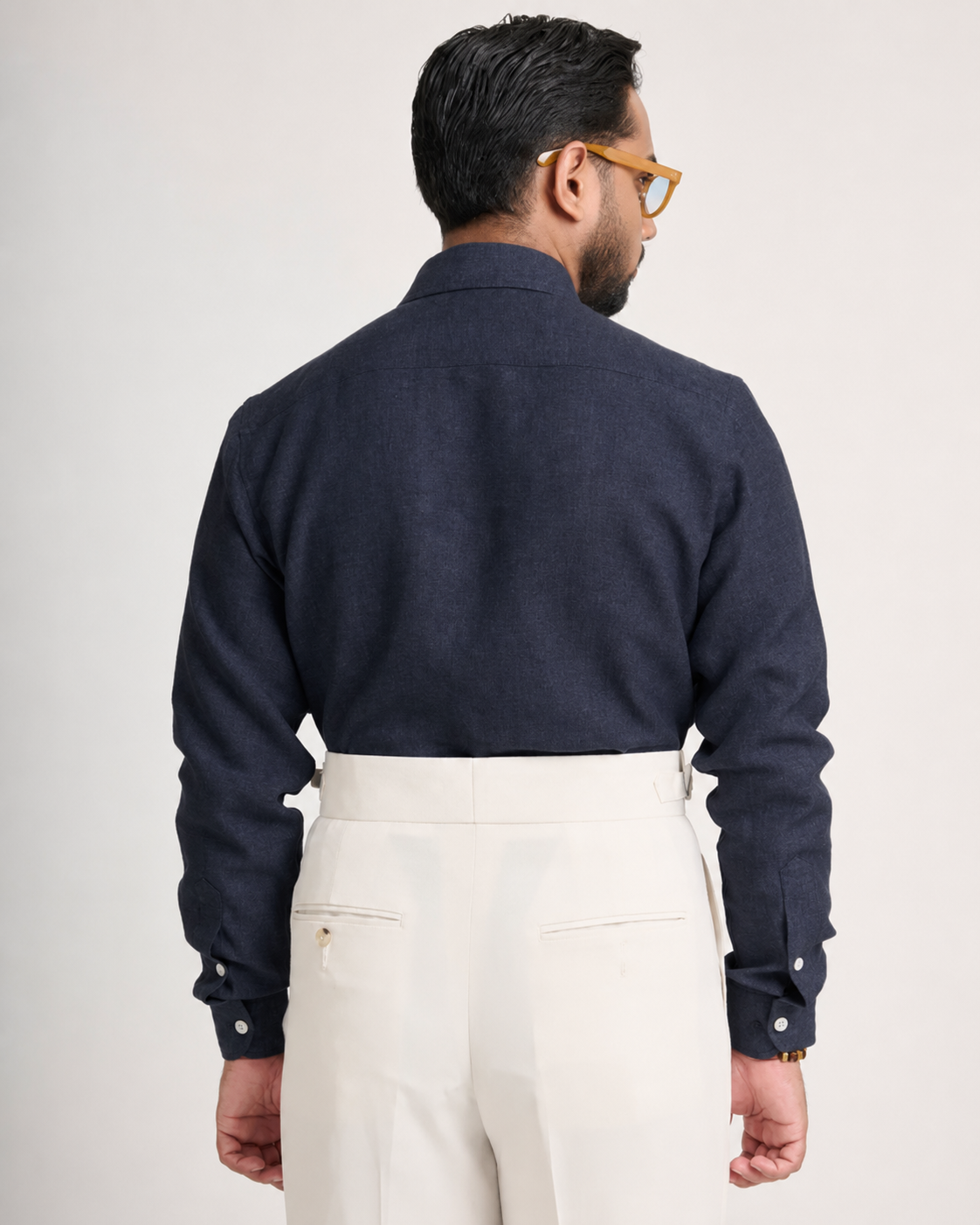 Dark Navy Linen Shirt