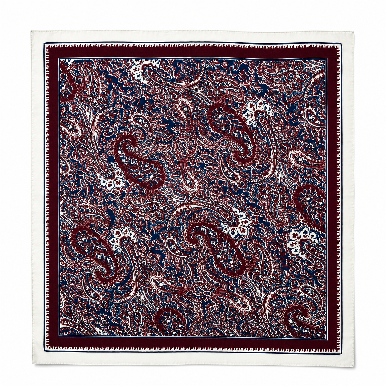 Silver Tide Paisley Bandana