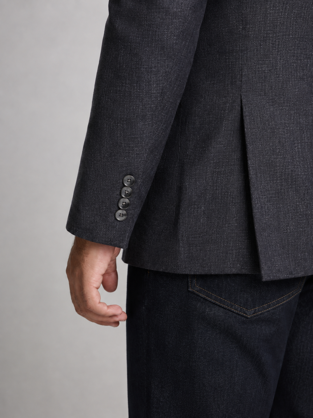 Charcoal Linen Blazer