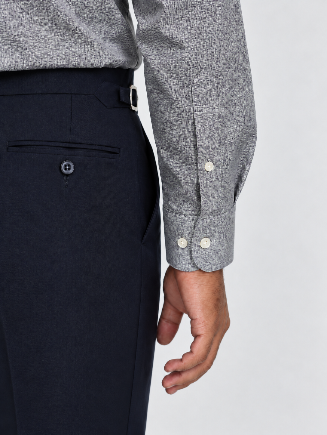 Grey Birdseye Formal Shirt