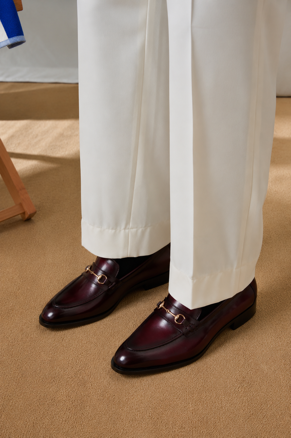 Heritage Horsebit Lofer : Deep Burgundy