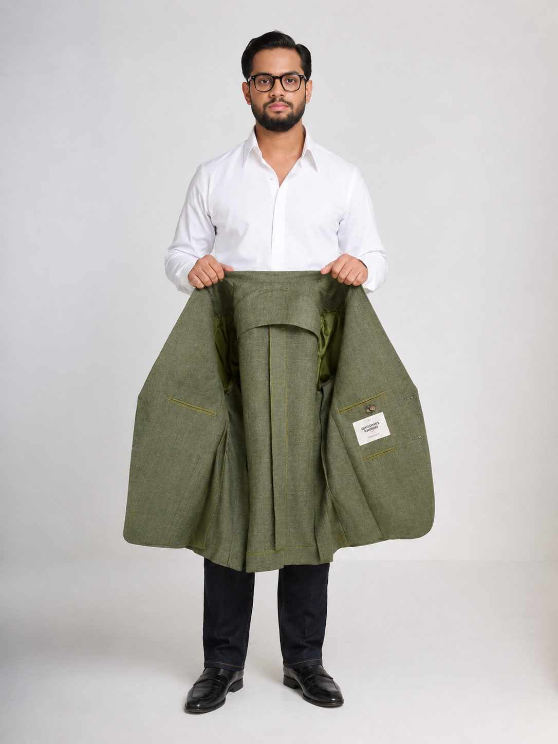 Olive Linen Blazer