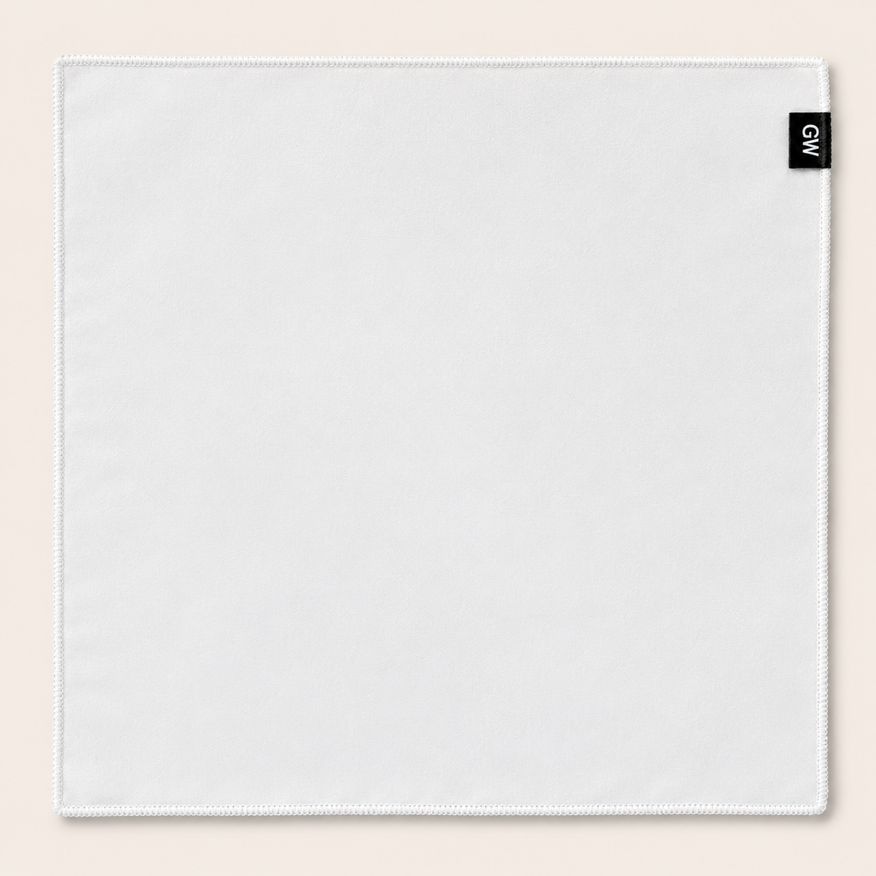 White Pocket Square