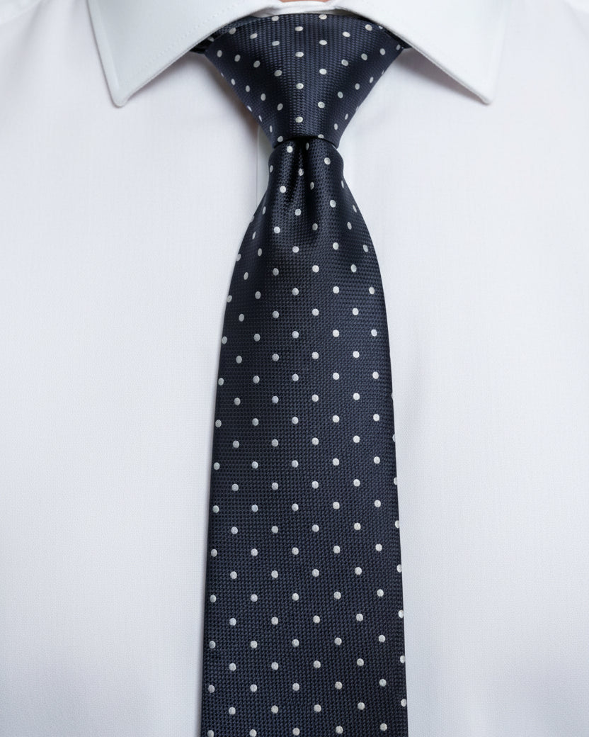 Slate Polka Dot Tie