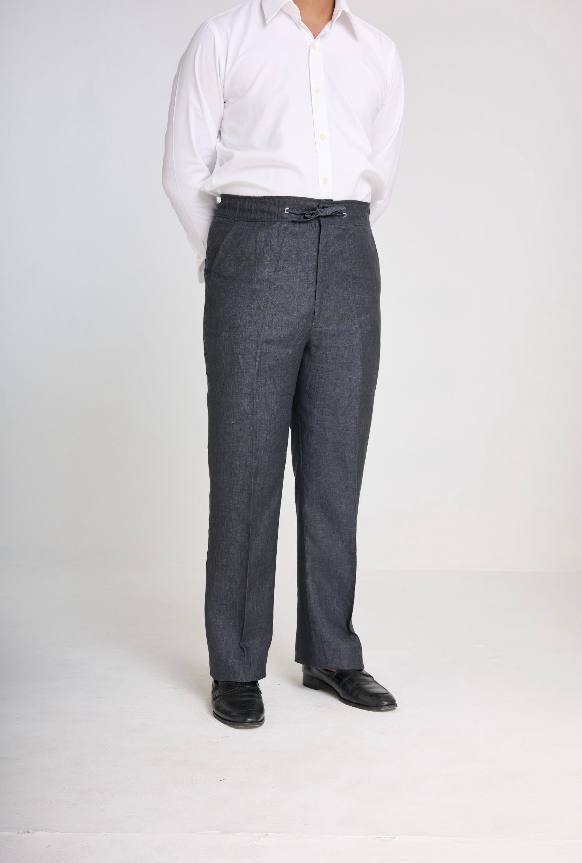 Charcoal Draw String Trouser