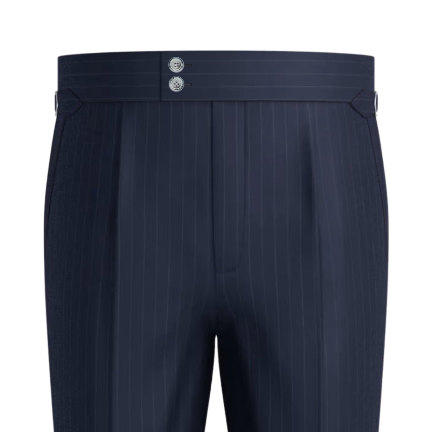 Navy Striped Formal Trouser