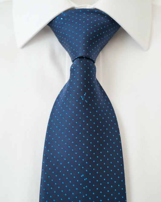 Steel Blue Micro-Dot Tie