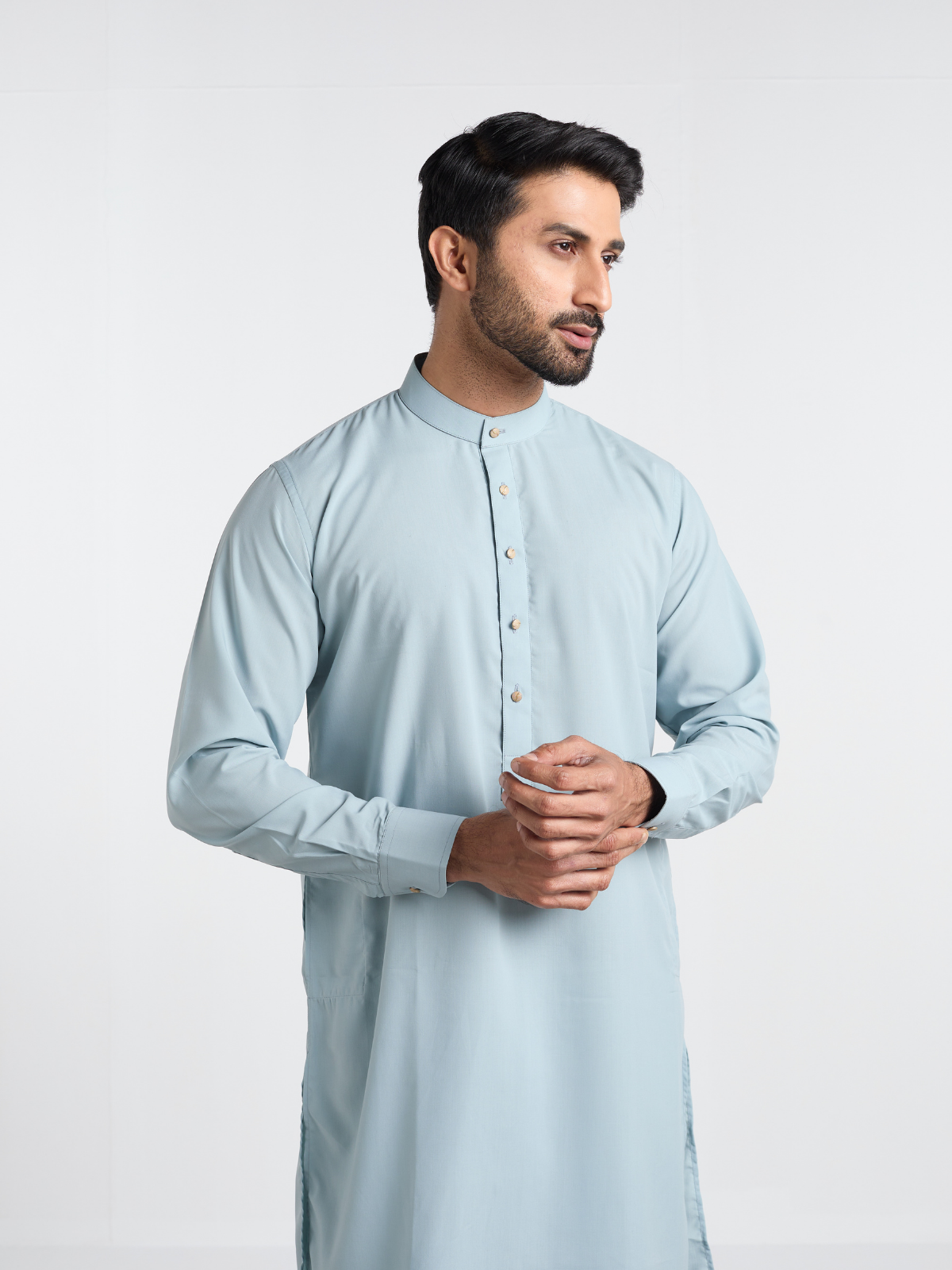 Ice Blue Classic Kabli Suit