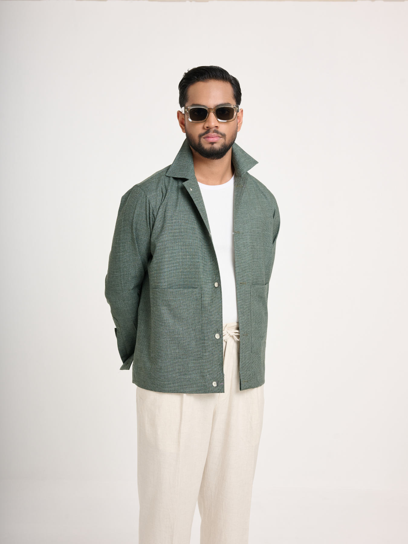Forest Green Shacket