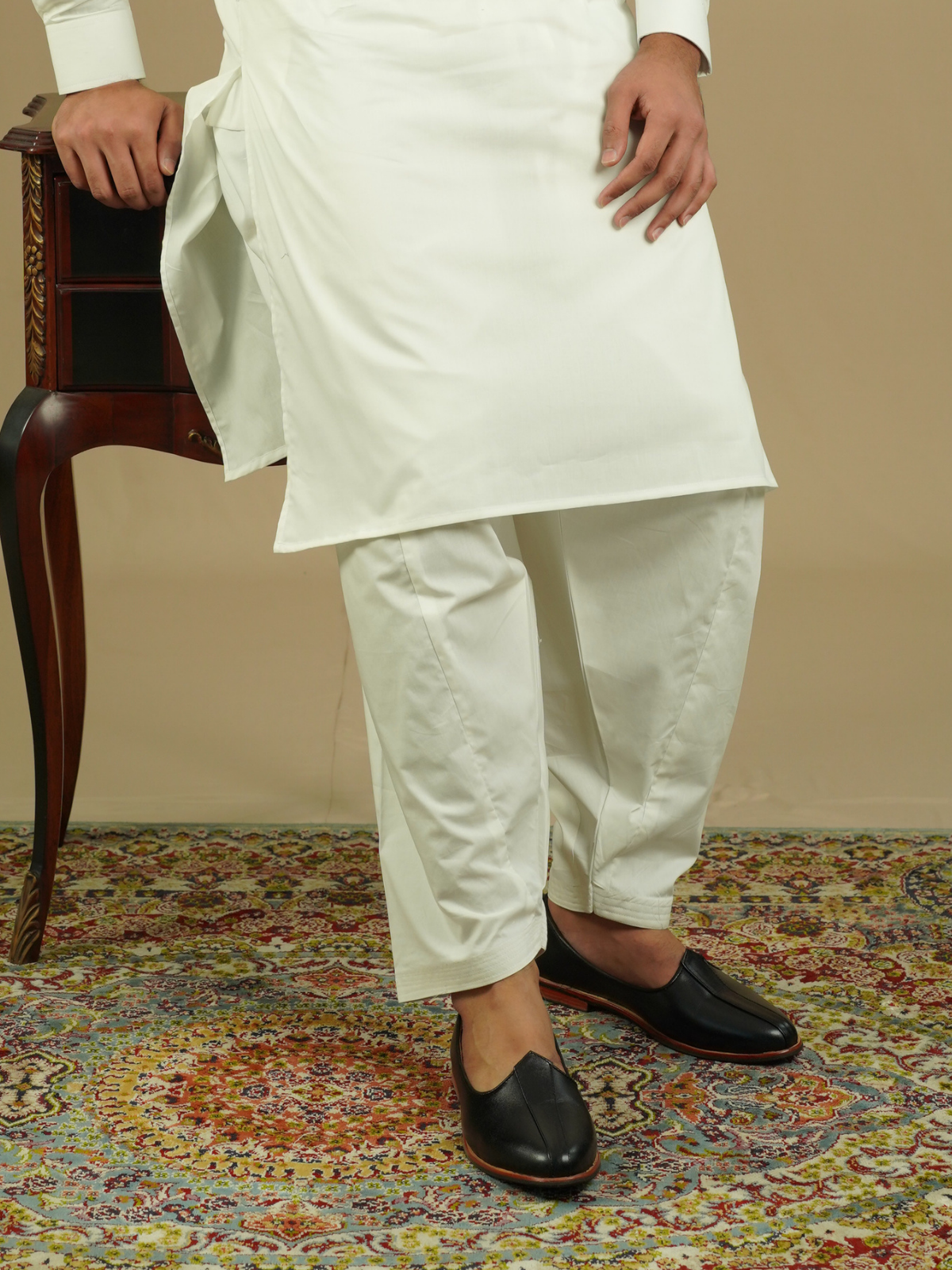 White Kabli Suit