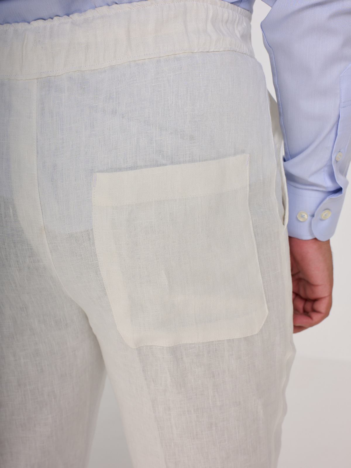 White DrawString Trouser