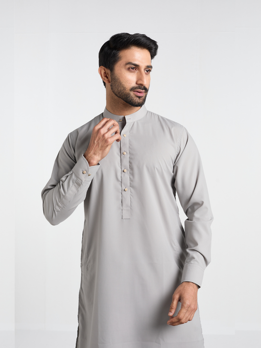 Dove Grey Classic Kabli Suit