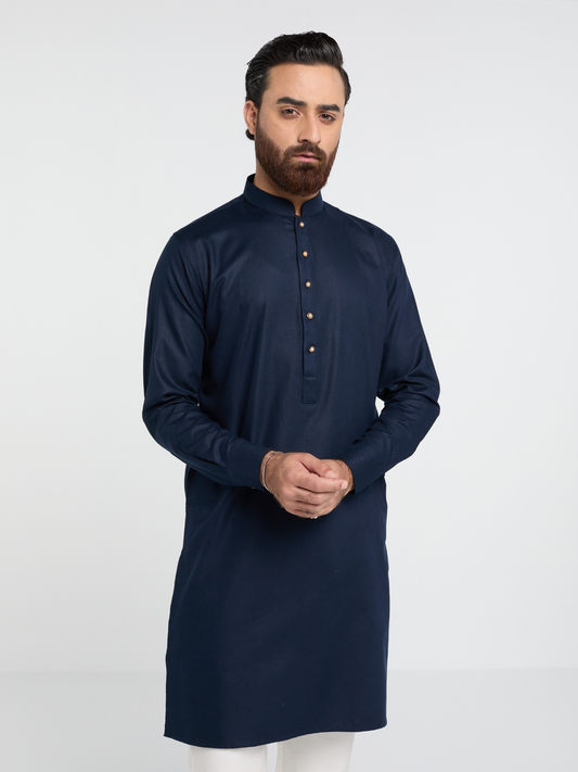 Navy Single Kurta