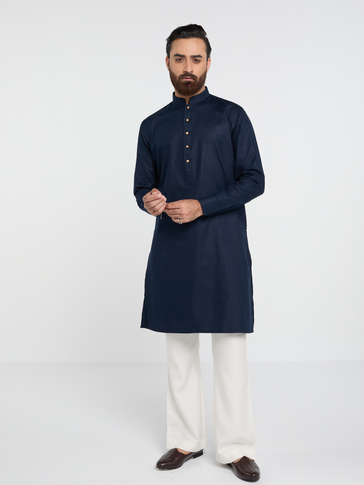 Navy Single Kurta