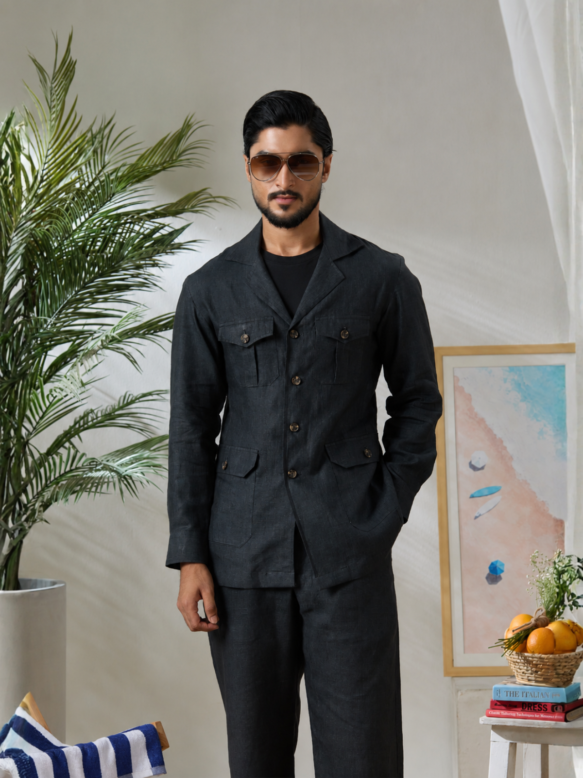 Charcoal Field Shacket