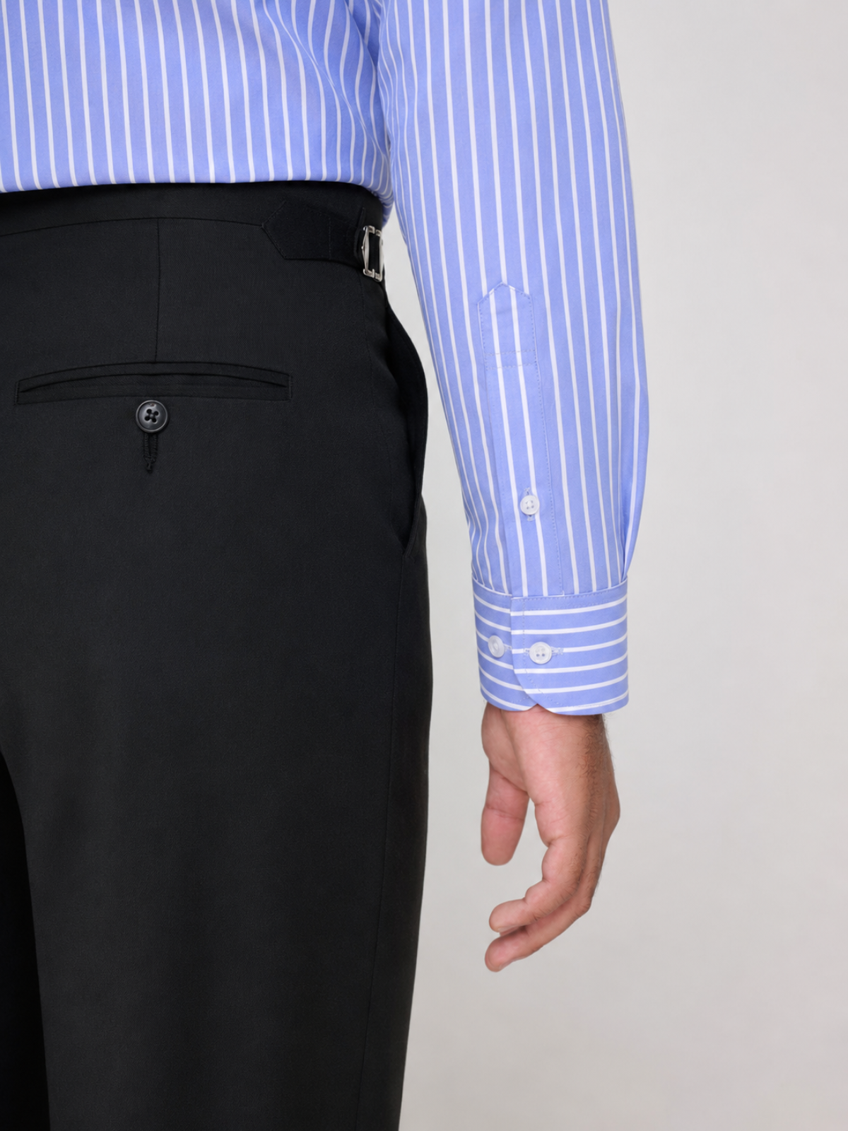 Blue Bengal Stripe Spread Collar Shirt