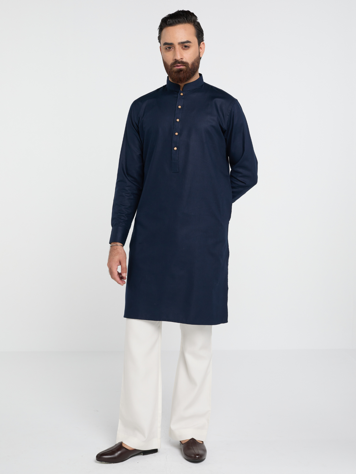 Navy Single Kurta