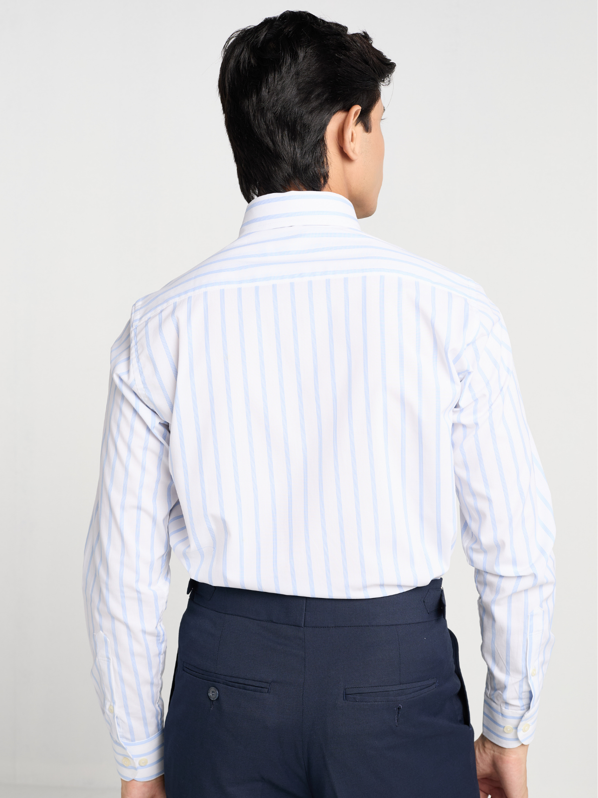 Sky Chalk Stripe  Formal Shirt
