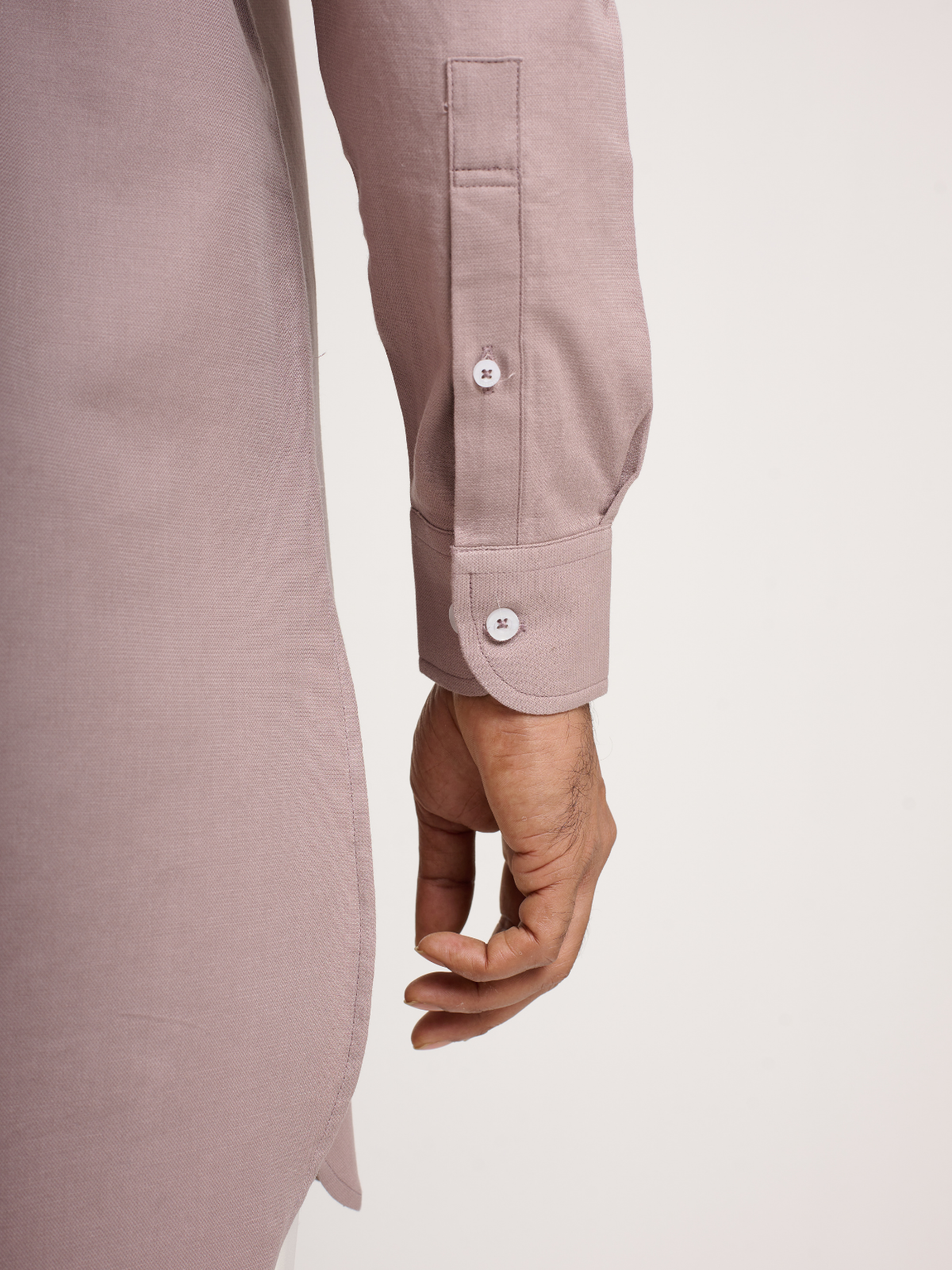 Mauve Button Down Kurta