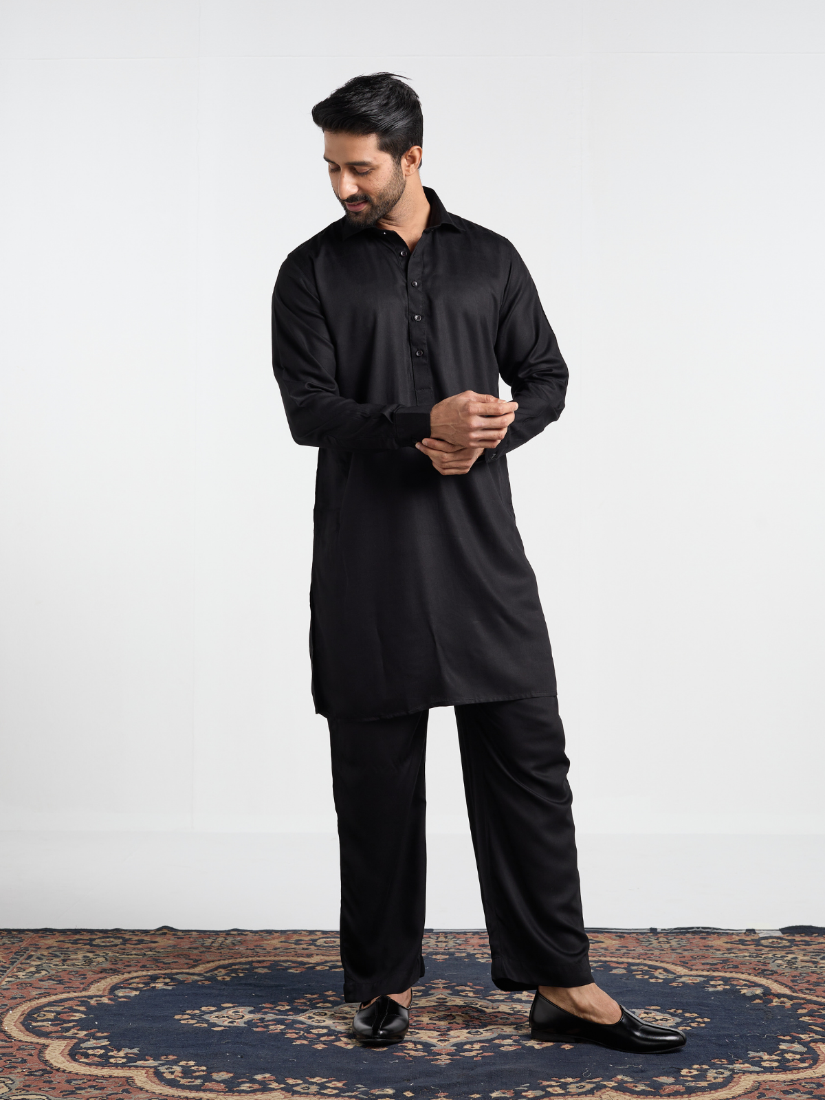 Black Urban Kabli Suit