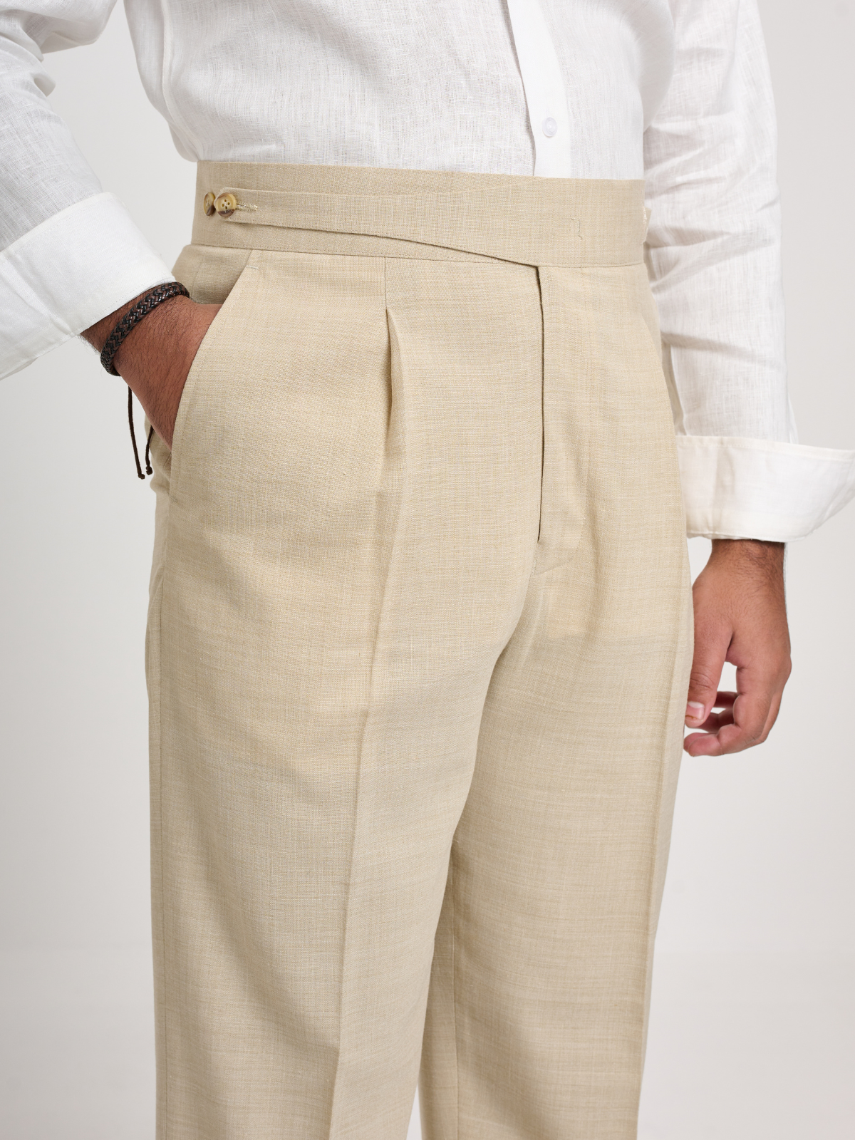 Sand Beige Formal Trouser