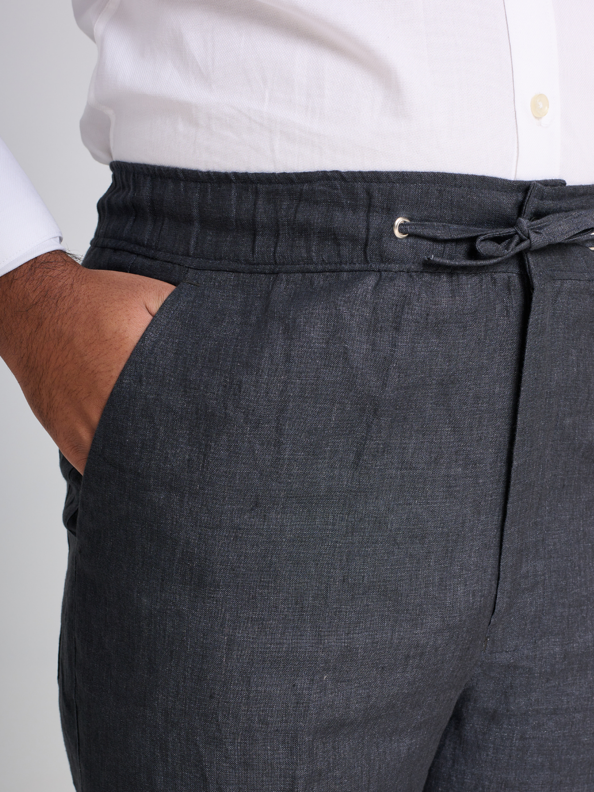 Charcoal Drawstring Trouser