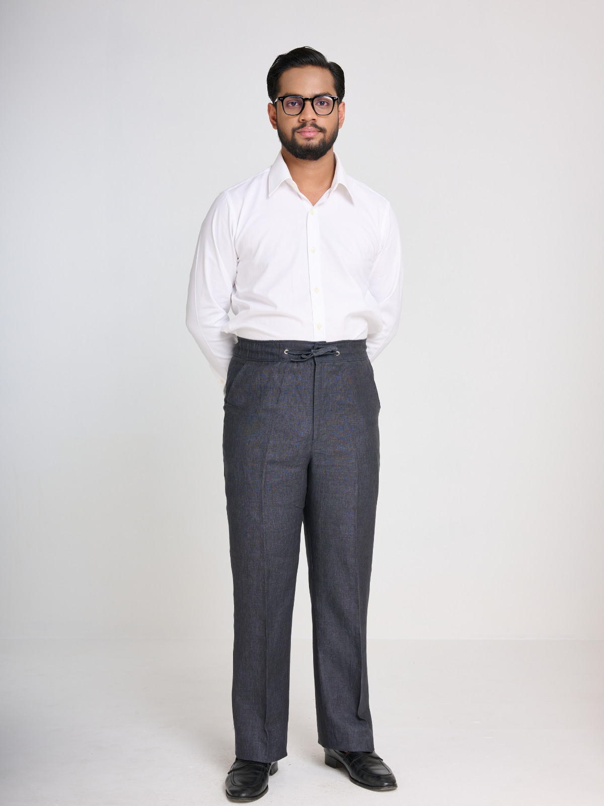 Charcoal Drawstring Trouser