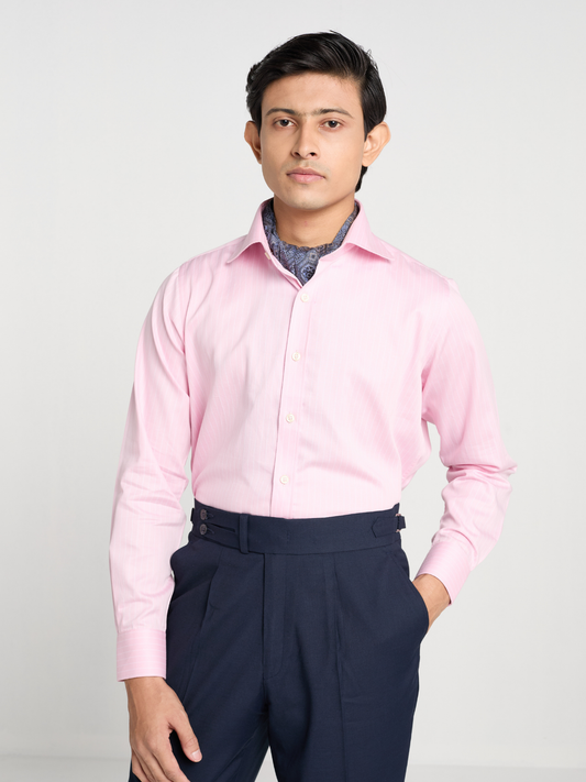 Pinstripe Pink Formal Shirt