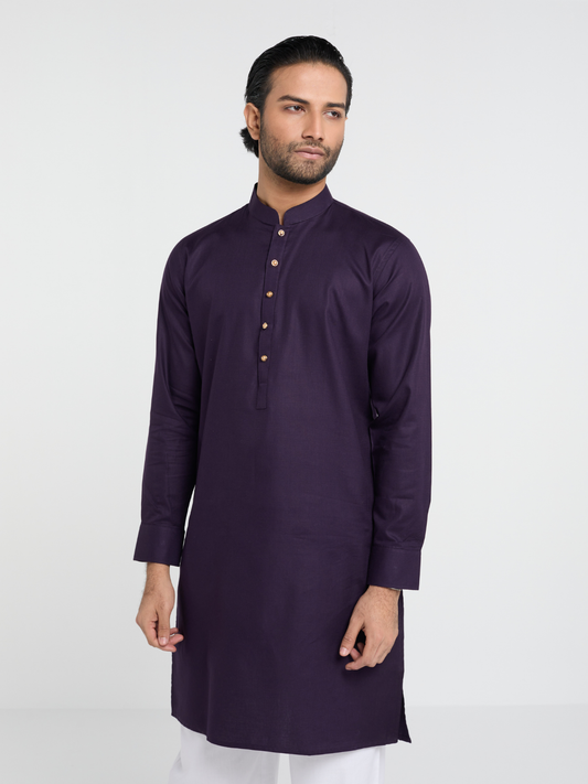 Purple Single Kurta