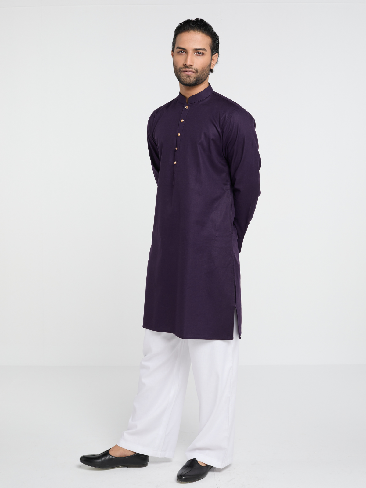 Purple Single Kurta