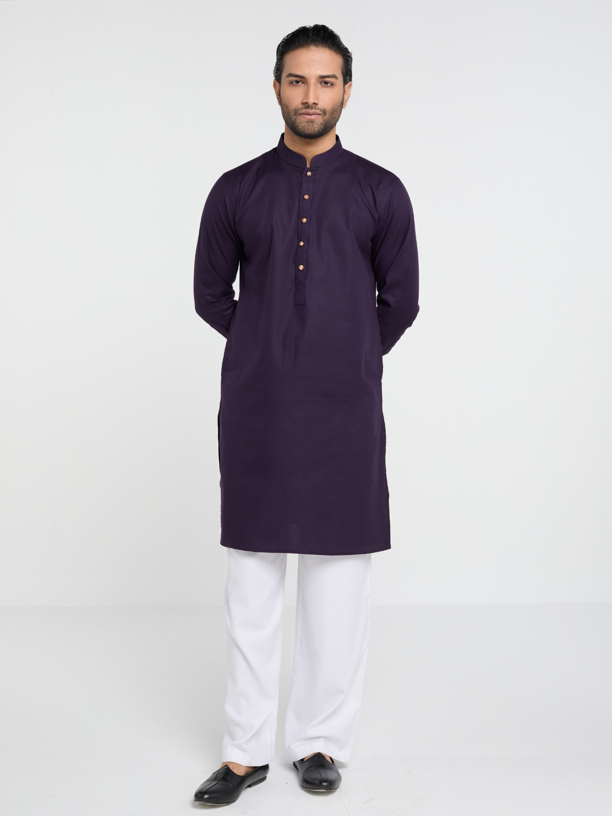 Purple Single Kurta