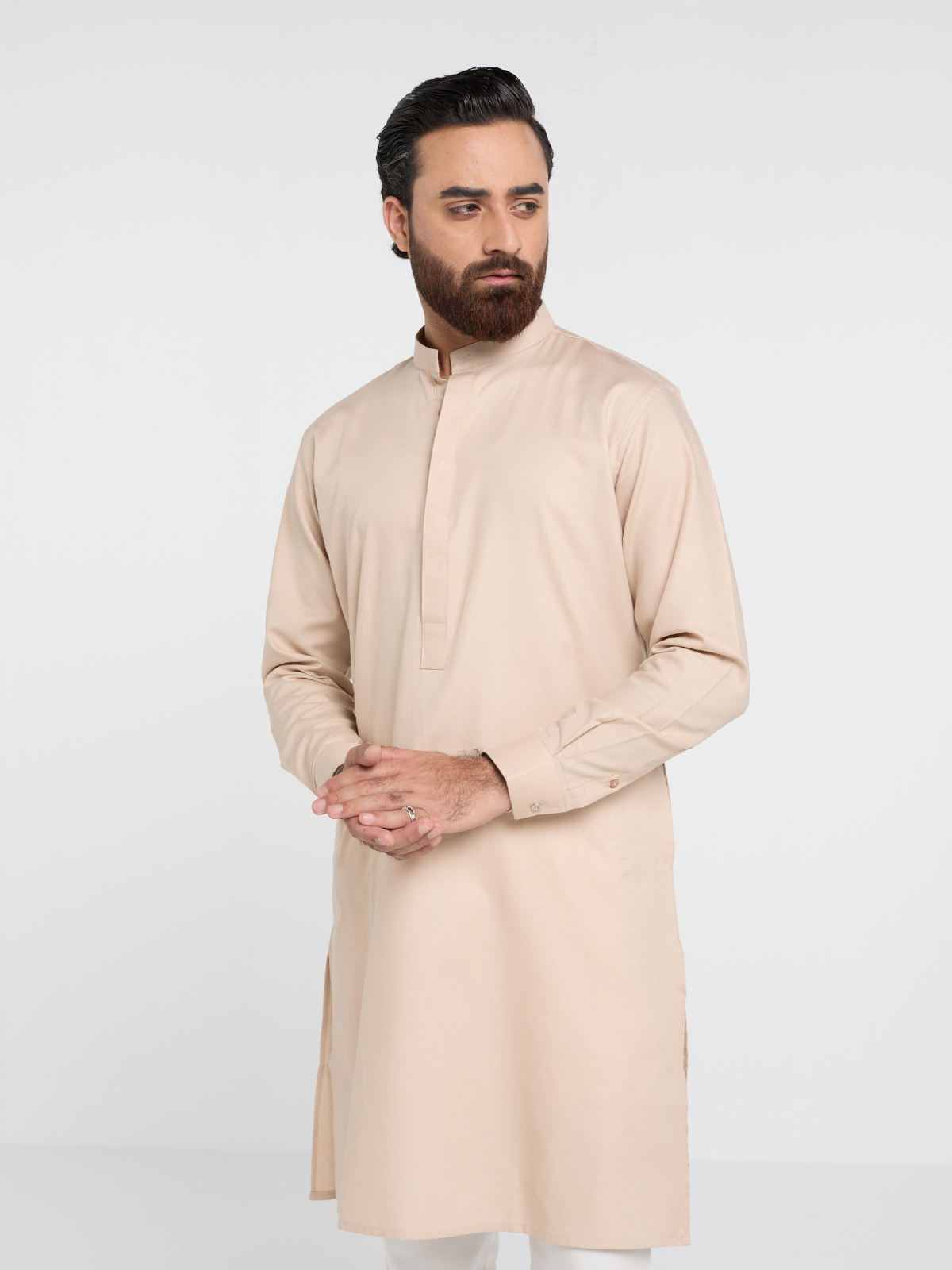 Beige Single Kurta