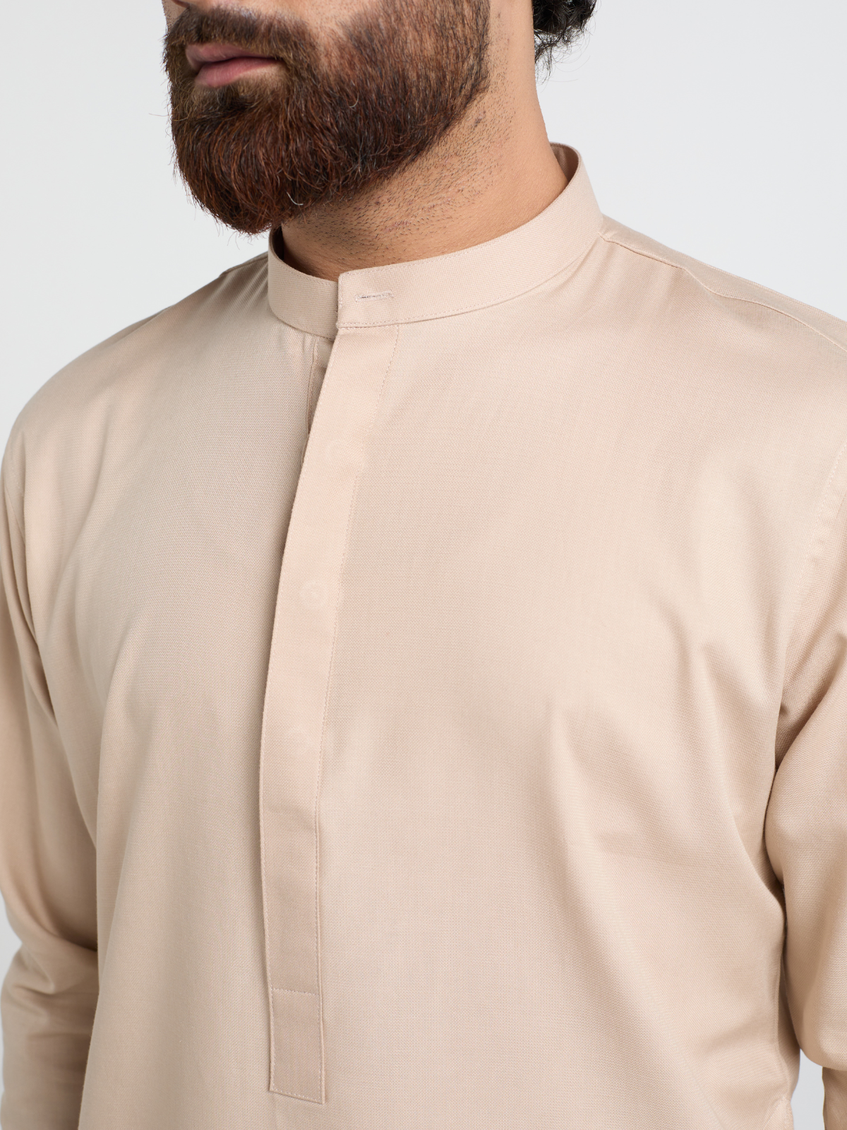Beige Single Kurta