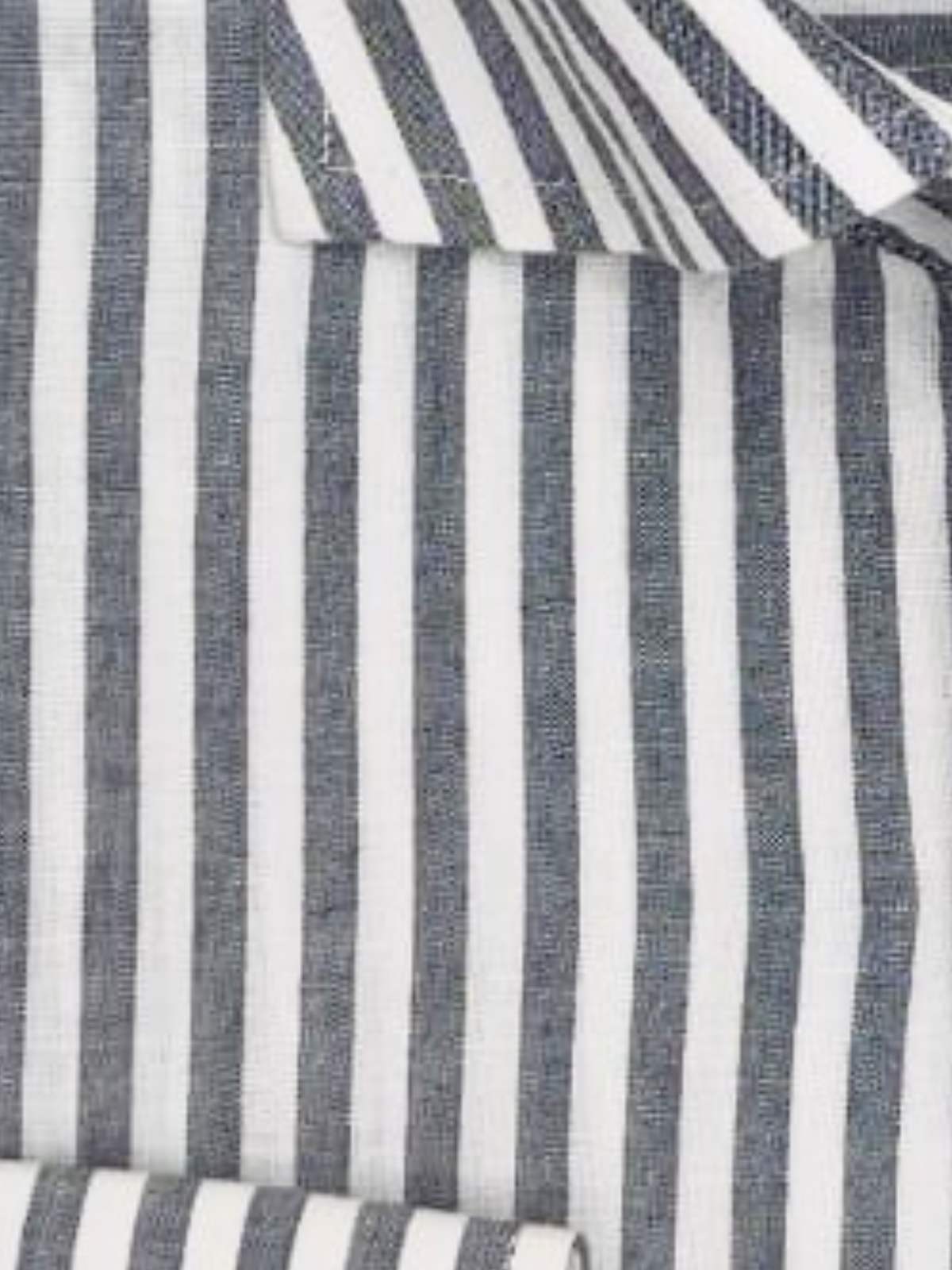 Black & White Striped Formal Shirt