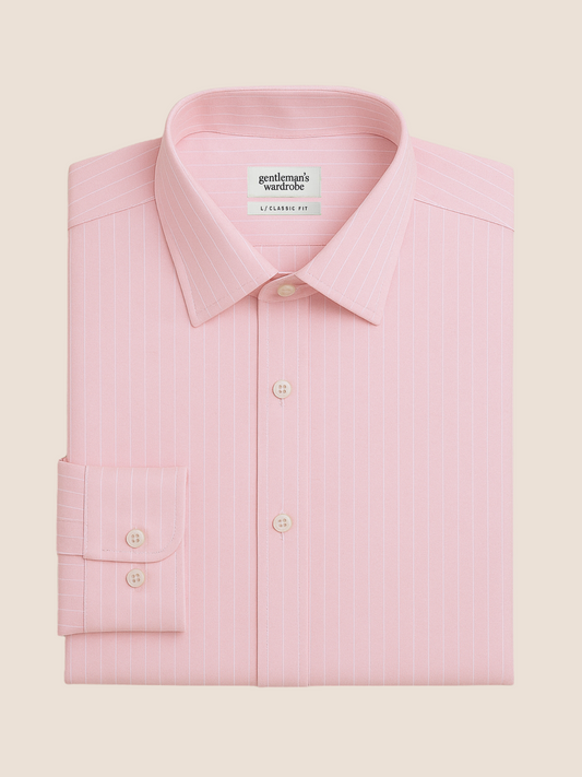 Pinstripe Pink Formal Shirt