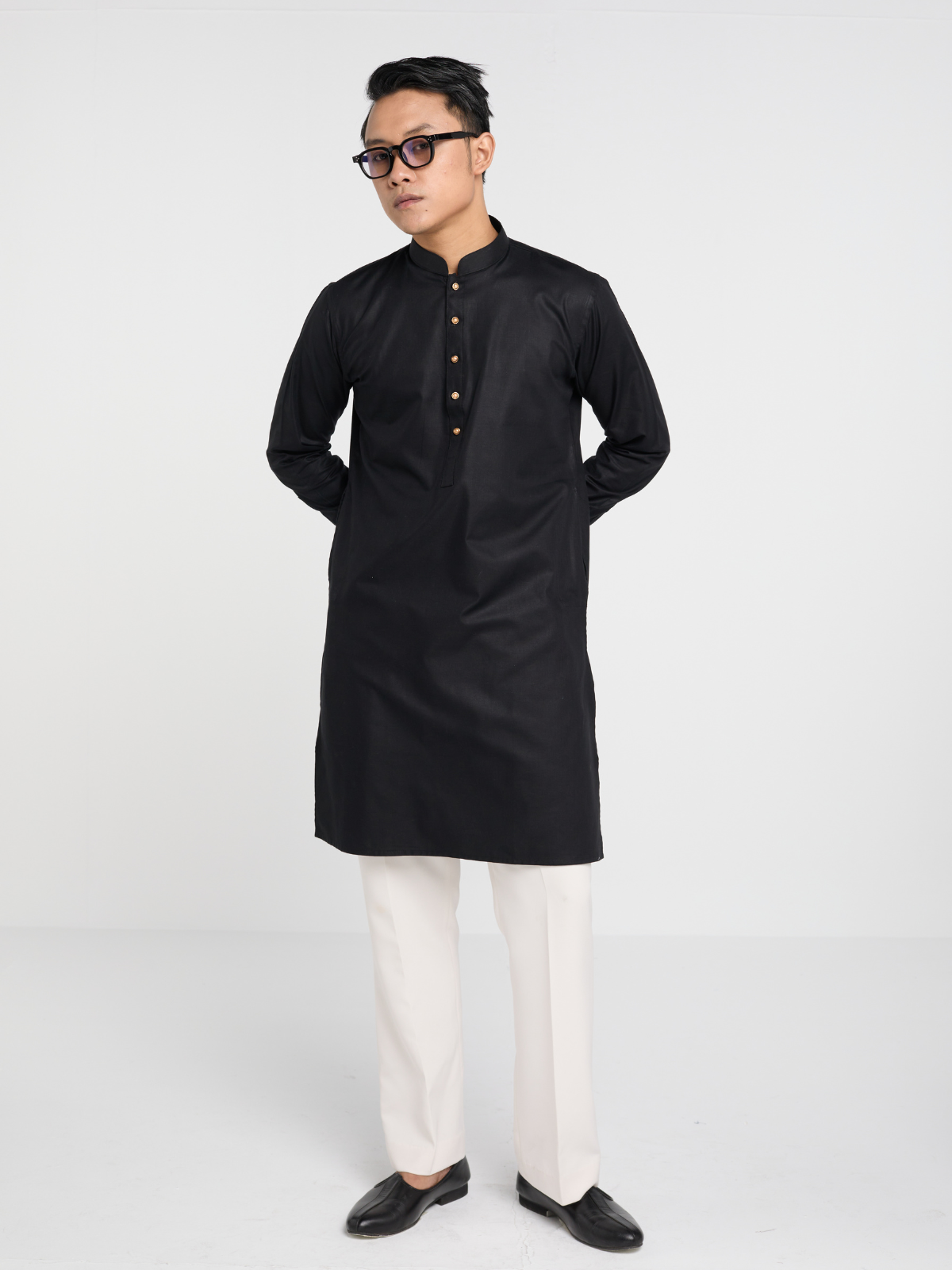 Black Single Kurta