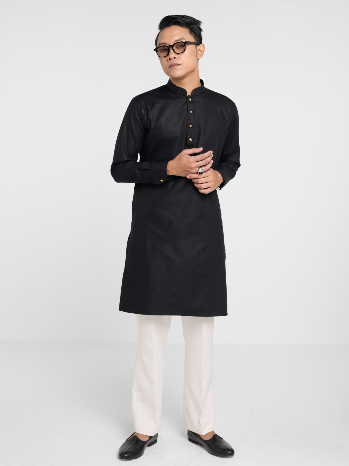 Black Single Kurta