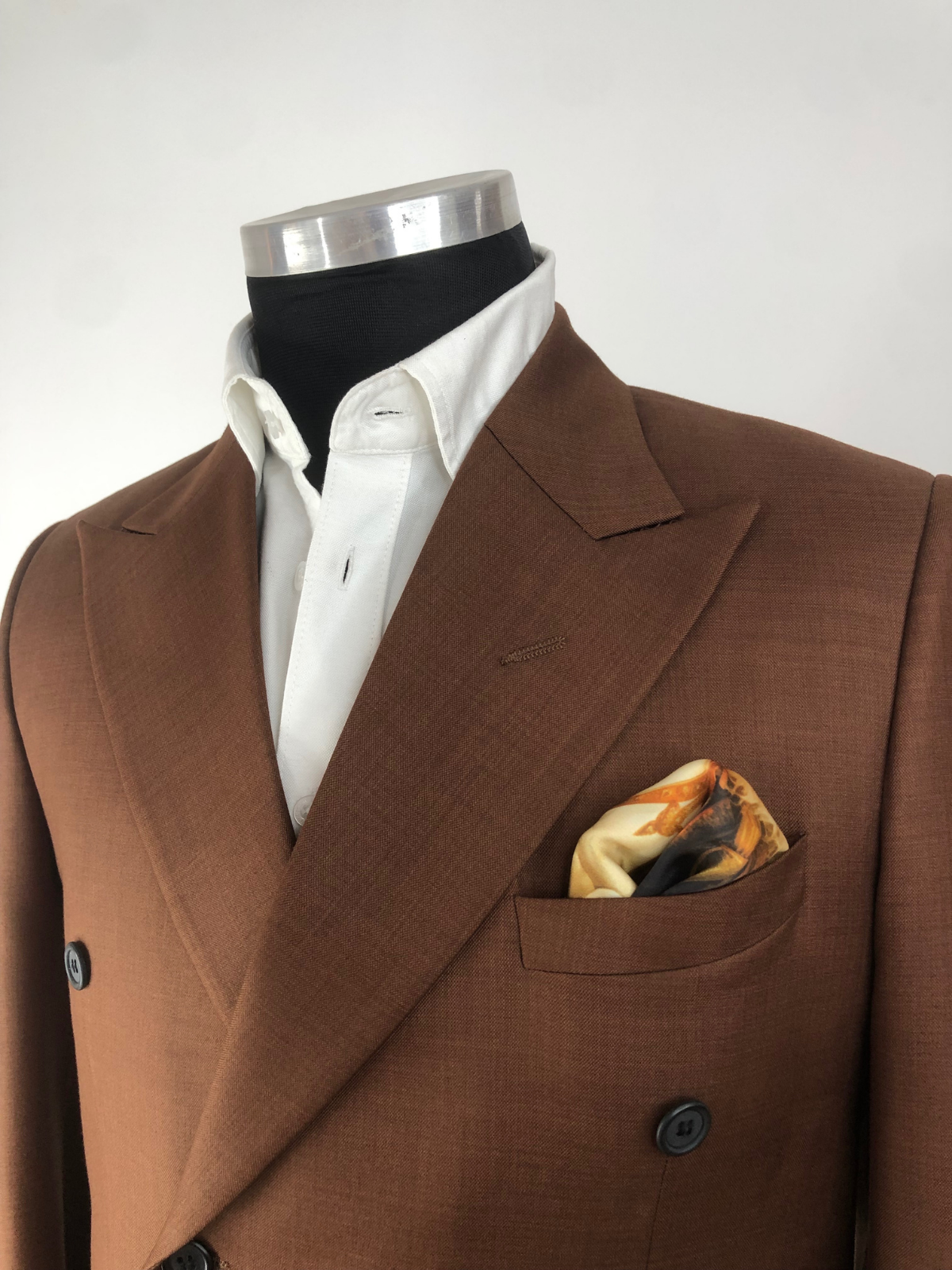 Napoleon Crossing the Alps Silk Pocket Square