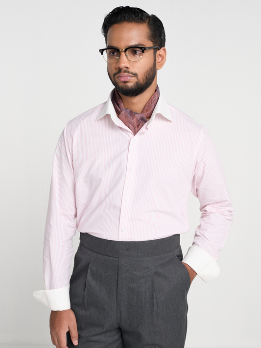 Winchester Pink Stripe Formal Shirt